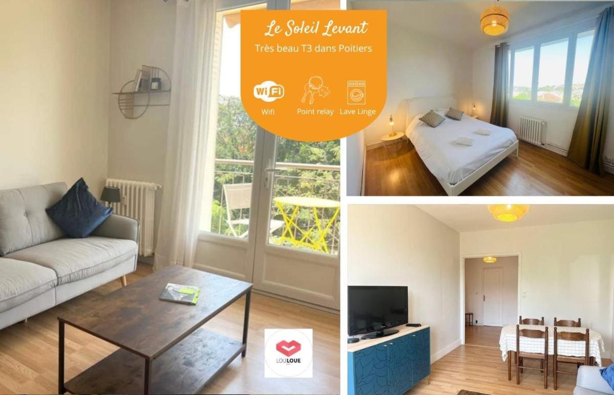 Le Soleil Levant - Beau T3 Moderne Et Lumineux Poitiers Buitenkant foto